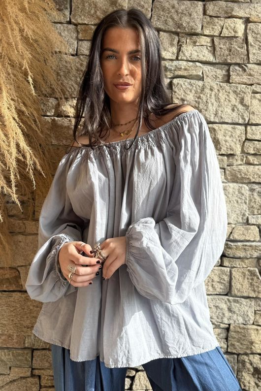 Sa Caleta Gypsy Top Smoke